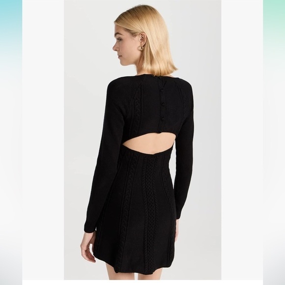 Free People Women's Small World Mini Sweater Dress Size - Picture 2 of 5